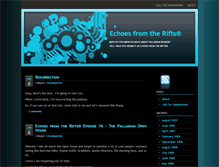 Tablet Screenshot of echoesfromtherifts.com